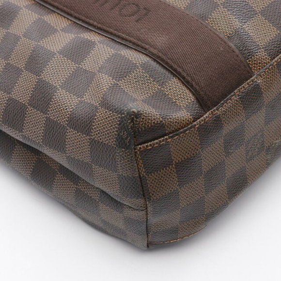 Louis Vuitton Cabas Bobur Damier Ebene Brown Tote Bag Leather Brown - Picture 6 of 7